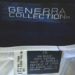 NWT Men’s Navy Cotton Pleat-front Pants👖